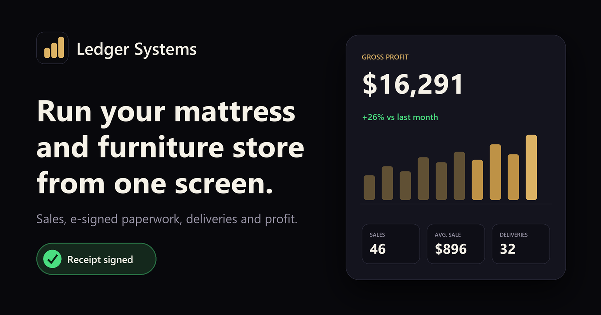 Ledger Systems preview